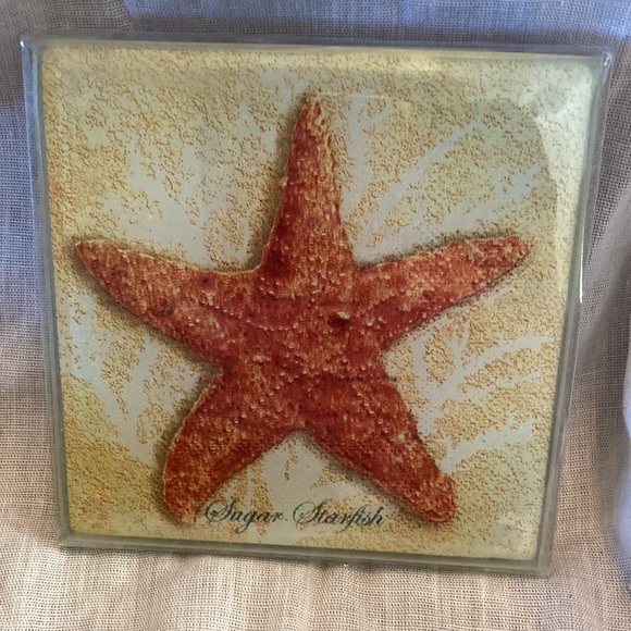 Starfish coasters and wine stopper - Picture 4 of 9
